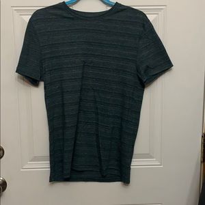 Marc Anthony Deep Green Striped Shirt